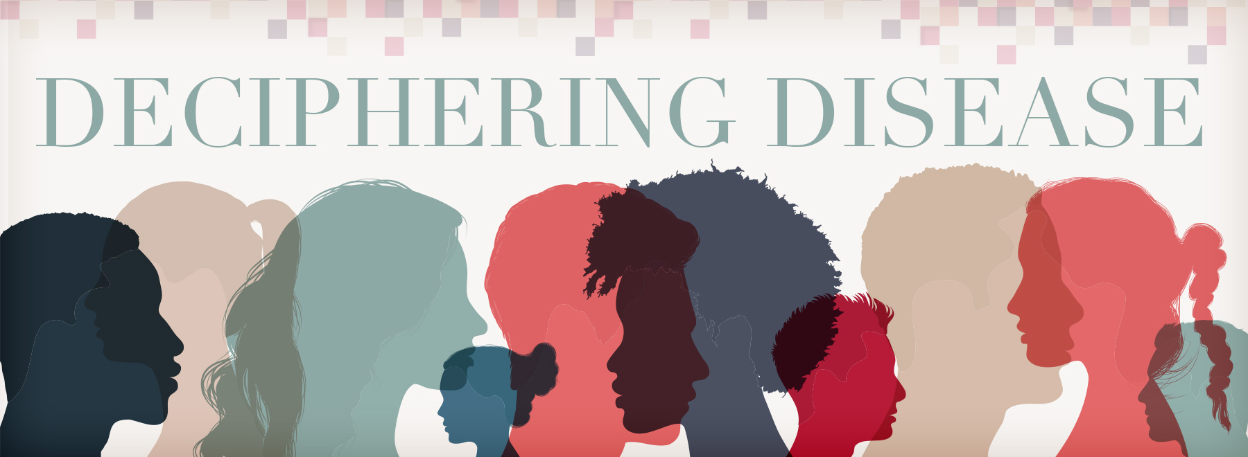 Illustration of diversity in colored profile silhouettes